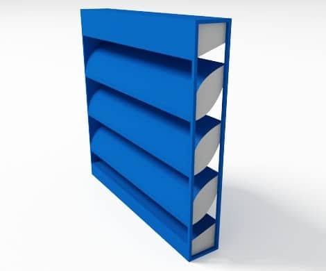 Acoustic Louvers — real-world installation example from the OSGT acoustic catalog