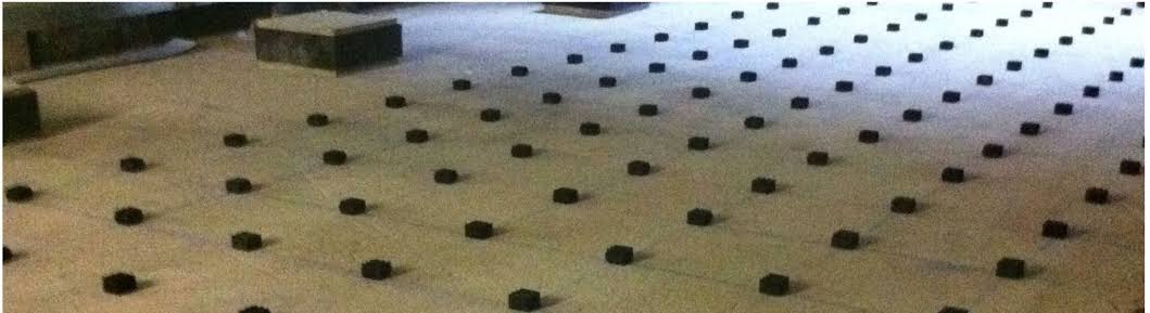 Exploded section of an OSGT floating floor system