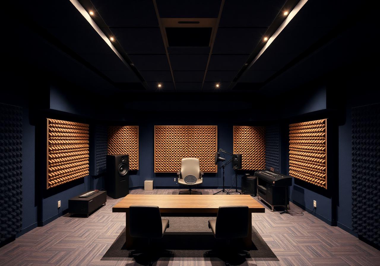 Acoustic and vibration control solutions for studios — Recording, broadcast and screening rooms — full room-in-room acoustic builds.